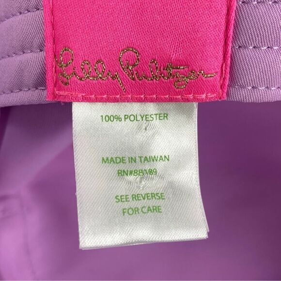 NWT Lilly Pulitzer Bucket Sun Hat Lilac Freesia Mermaid For You Purple Blue - Picture 10 of 11